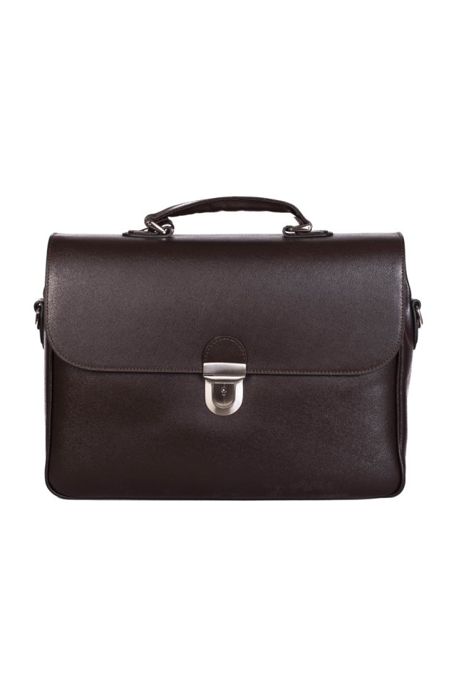 Barna valódi bőr konzultációs és laptop táska férfiaknak