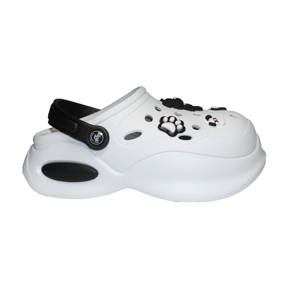 Fekete-fehér orvosi klumpa nőknek - Klumpa díszítőelemekkel