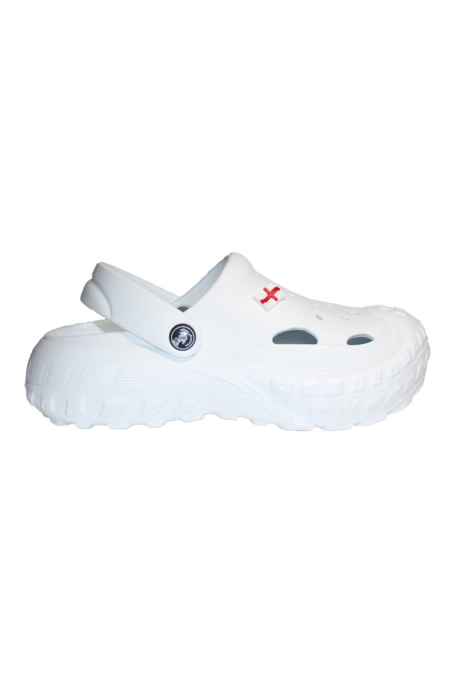 Fehér női klumpa applikációkkal