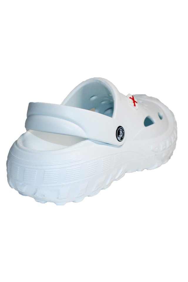 Fehér női klumpa applikációkkal