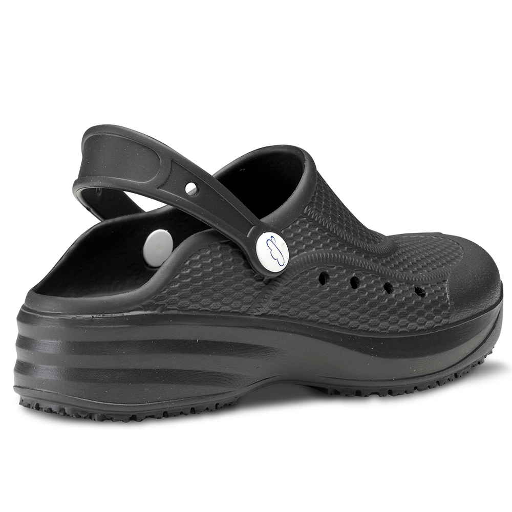 Orvosi papucs Flotantes Evolution fekete antibakteriális unisex