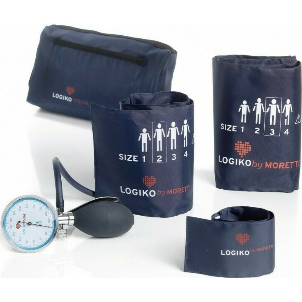 MORETTI mechanikus tenziométer körte manométerrel és három mandzsettával